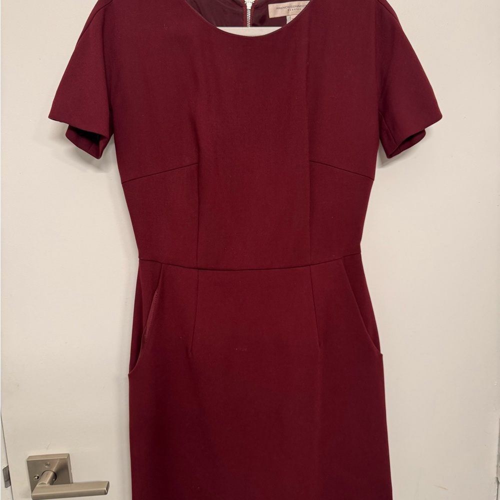 French Connection Rich Burgundy Mini Dress